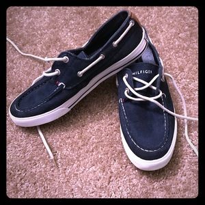 Tommy Hilfiger Navy Blue Men's Boat shoes size 8